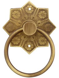 Eastlake Star Pattern Ring Pull